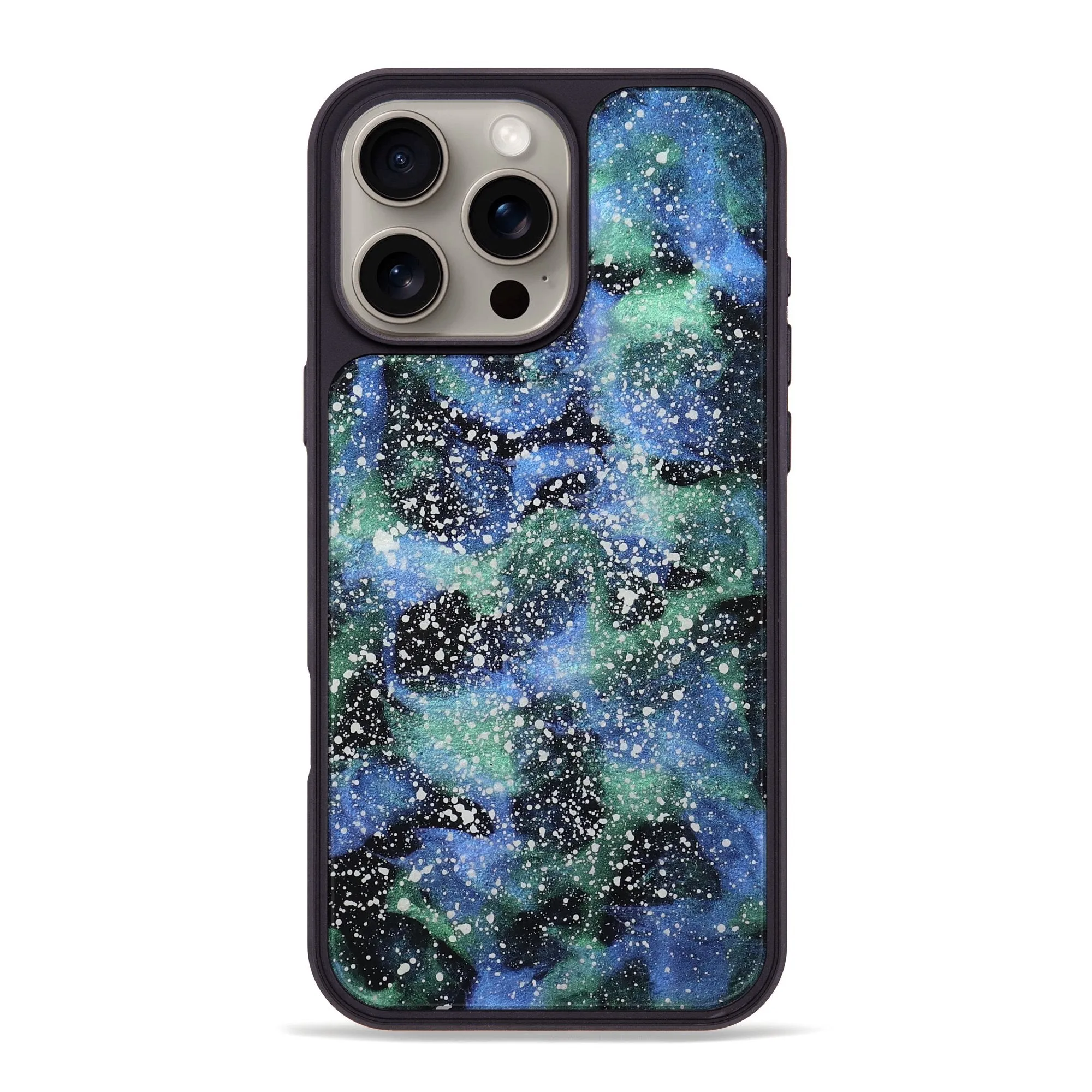 Anti Glare Edge to Edge Protection Iphone 16 Pro Max Resinart Phone Case - Henrik (Cosmos, 779997)