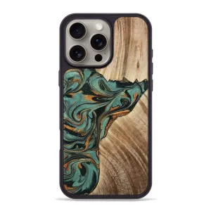 Anti Scratch Coating Anti Glare Iphone 16 Pro Max Wood Phone Case - Alena (Green, 780251)