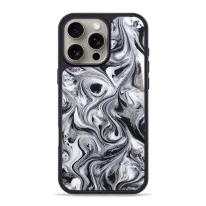 Anti Fingerprint Film Iphone 16 Pro Max Resinart Phone Case - Renee (Black & White, 781639)