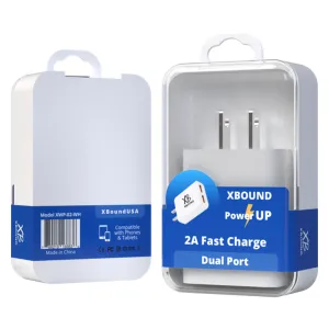Quick Charge Cable Durable Connection 5V 2A Dual Usb Fast Wall Charger