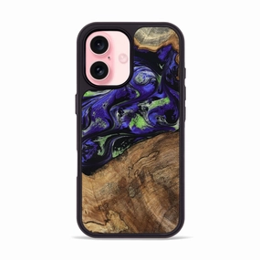 Ultra Thin Iphone 16 Wood Phone Case - Tamika (Purple, 780155)