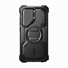 Galaxy S25 Ultra Armorbox Protective Phone Case - Black Shock Absorbing Drop Protection
