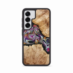 Impact Protection Bubble Resistant Film Galaxy S25 Wood Phone Case - Sariyah (Green, 778603)