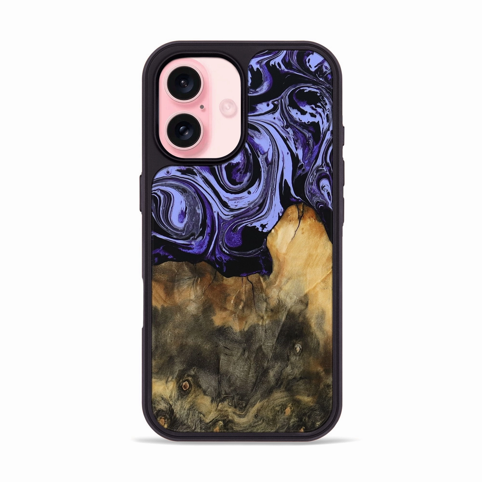 Iphone 16 Wood Phone Case - Anaya (Purple, 769967) Smooth Surface