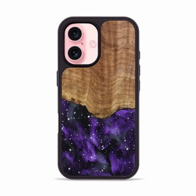 Anti Scratch Coating Iphone 16 Wood Phone Case - Zella (Cosmos, 781090)