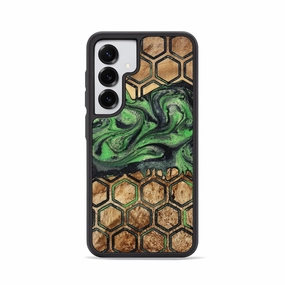 Galaxy S25 Wood Phone Case - Jabari (Pattern, 775937) Scratch Proof Glass Smooth Surface