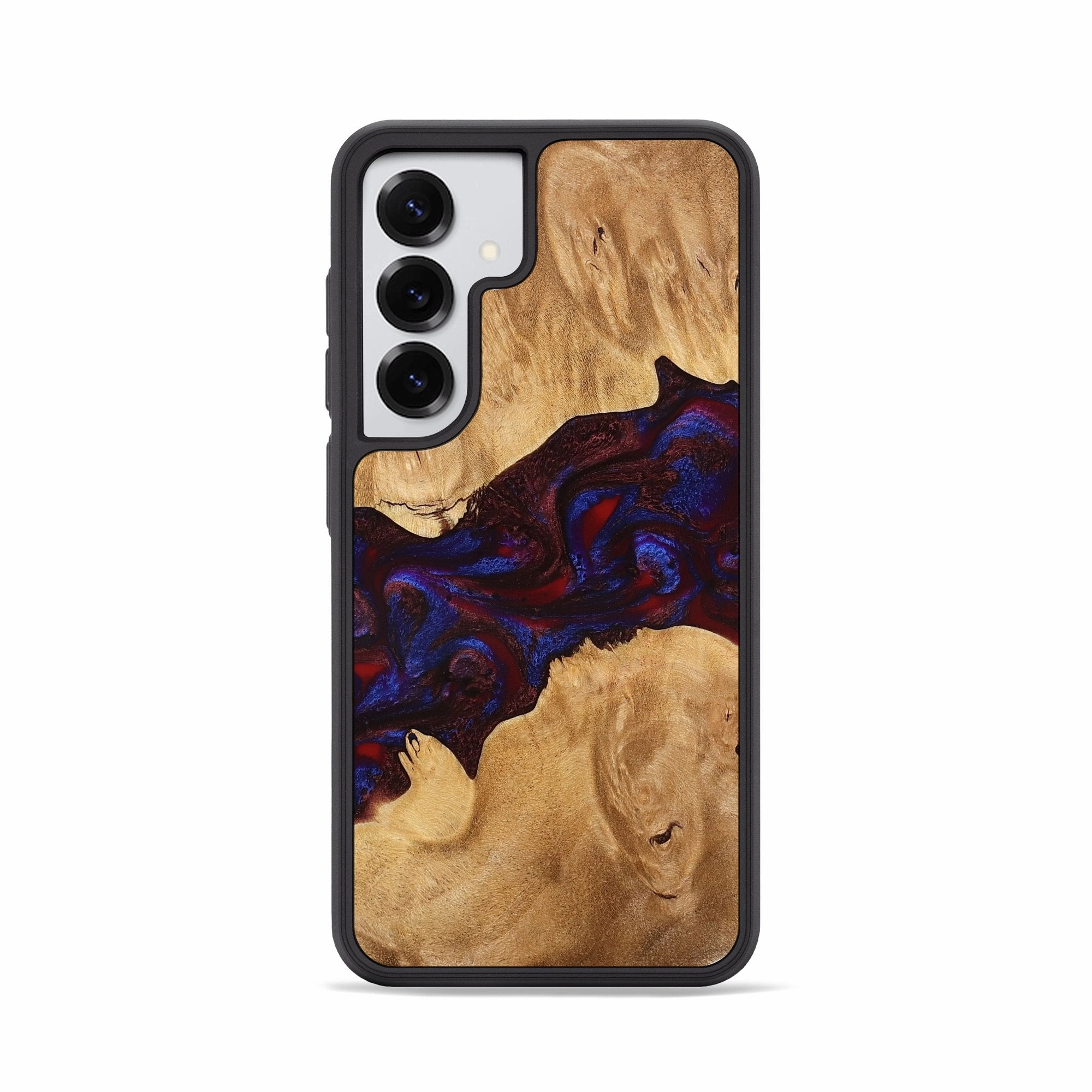 Galaxy S25 Wood Phone Case - Jailyn (Red, 778196) Bubble Free