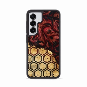 Easy Installation Anti Finger Mark Galaxy S25 Wood Phone Case - Noemi (Pattern, 775915)