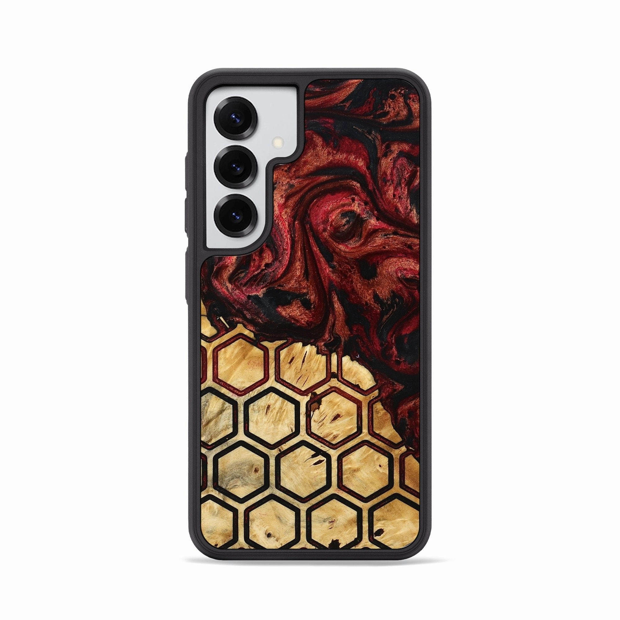 Easy Installation Anti Finger Mark Galaxy S25 Wood Phone Case - Noemi (Pattern, 775915)
