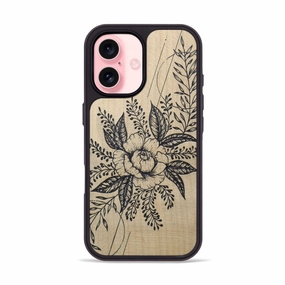 Iphone 16 Wood Phone Case - Hope - Maple (Curated) Anti Oil Film Bubble Free