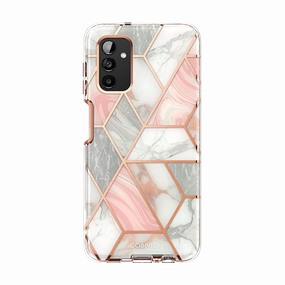 Galaxy A13 Cosmo Case - Marble Pink Tempered Glass Privacy Screen
