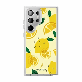 Shock Proof Film Privacy Screen Galaxy S23 Ultra Halo Magsafe Cute Phone Case - Lemonade