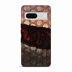 Reinforced Corners Fingerprint Resistant Coating Pixel 7 Wood Live Edge Phone Case - Izan (Pattern, 776946)