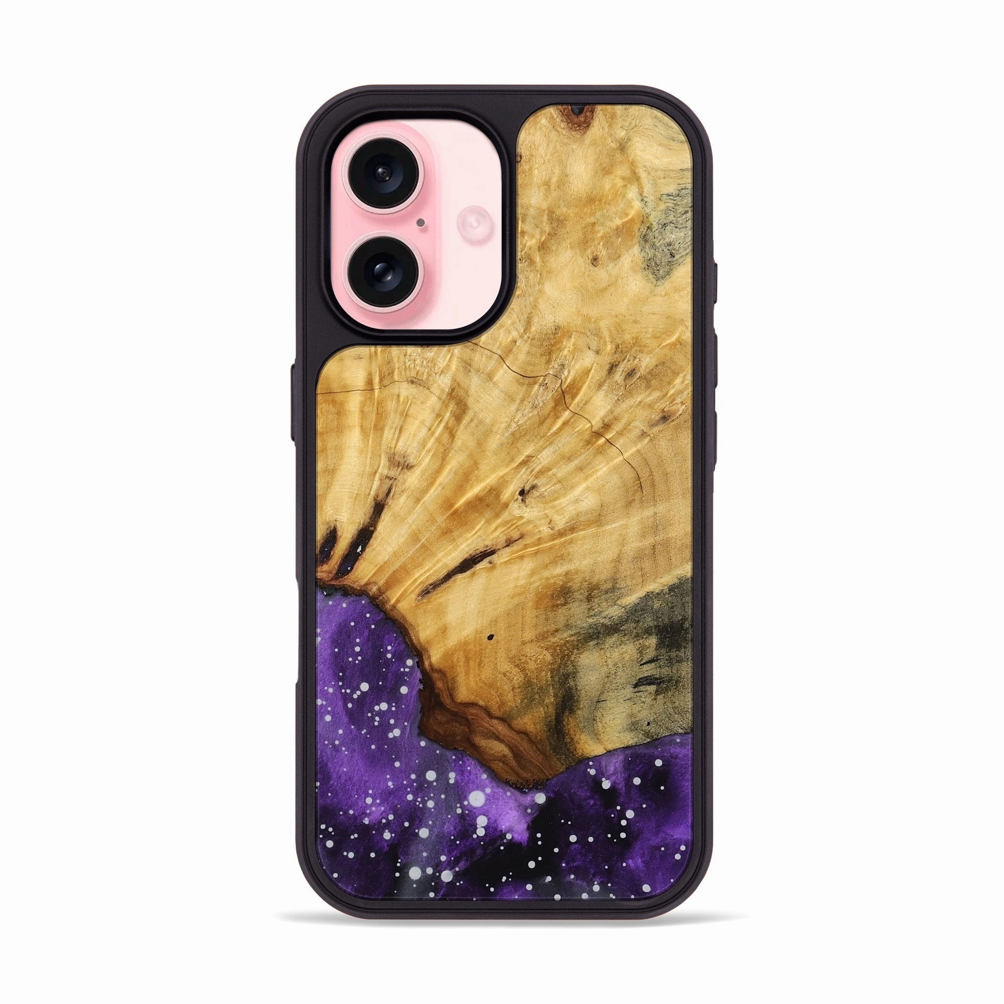 Iphone 16 Wood Phone Case - Cullen (Cosmos, 775347) Ultra Clear Ultra Thin