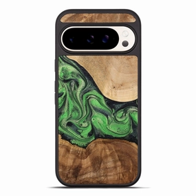 Shock Absorption Pixel 10 Pro Xl Wood Phone Case - Celeste (Green, 775384)