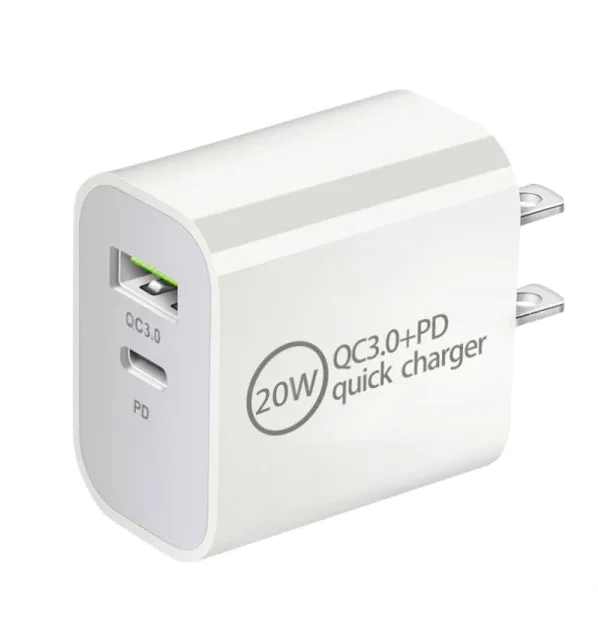 Durable Cable Safe Charging 20W Usb C   A Pd Wall Charger