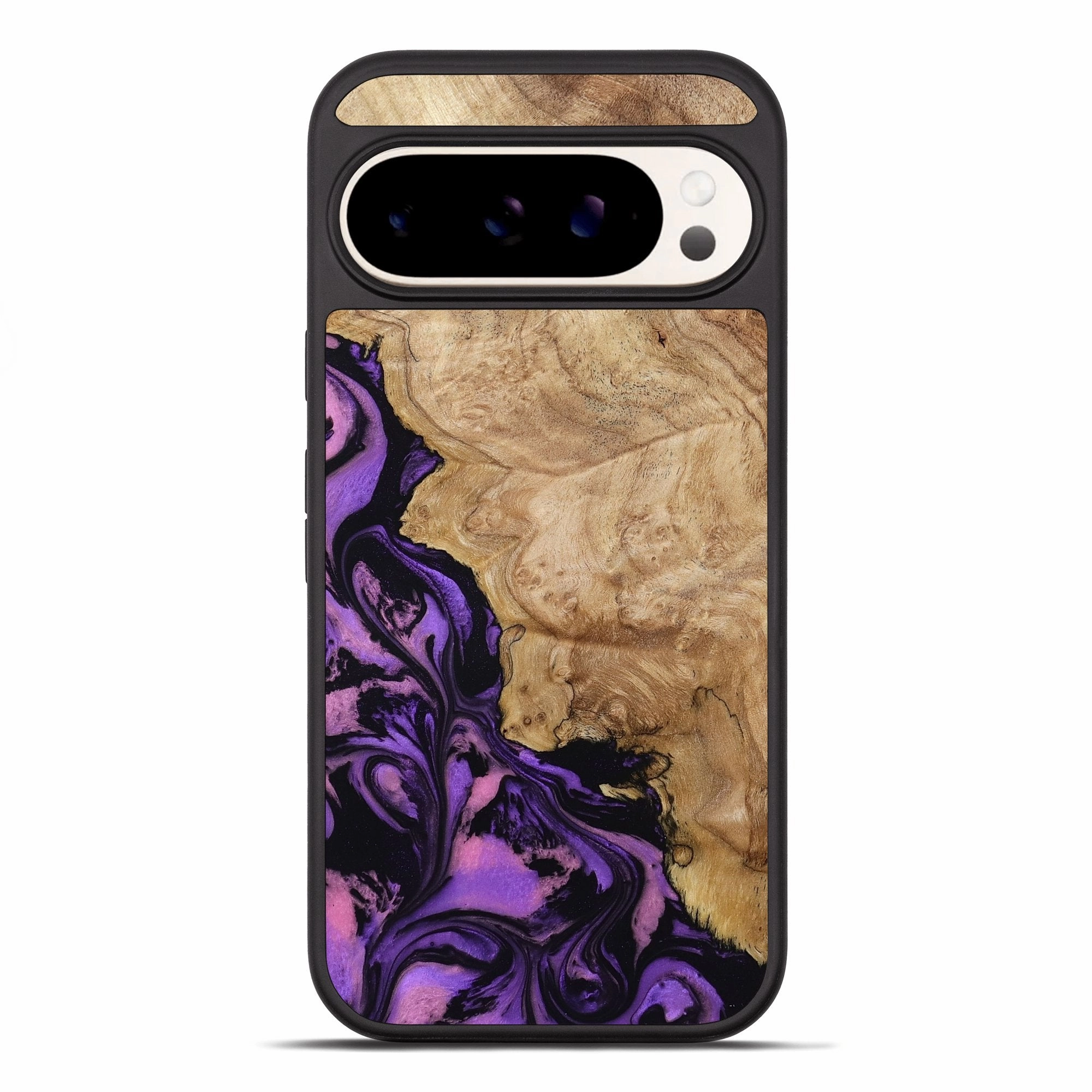 Pixel 10 Pro Xl Wood Phone Case - Dock (Purple, 780233) Bubble Resistant Film Shockproof