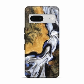 Pixel 7 Wood Live Edge Phone Case - Fatima (Black & White, 781256) Anti Scratch Shield Tempered Screen Protector