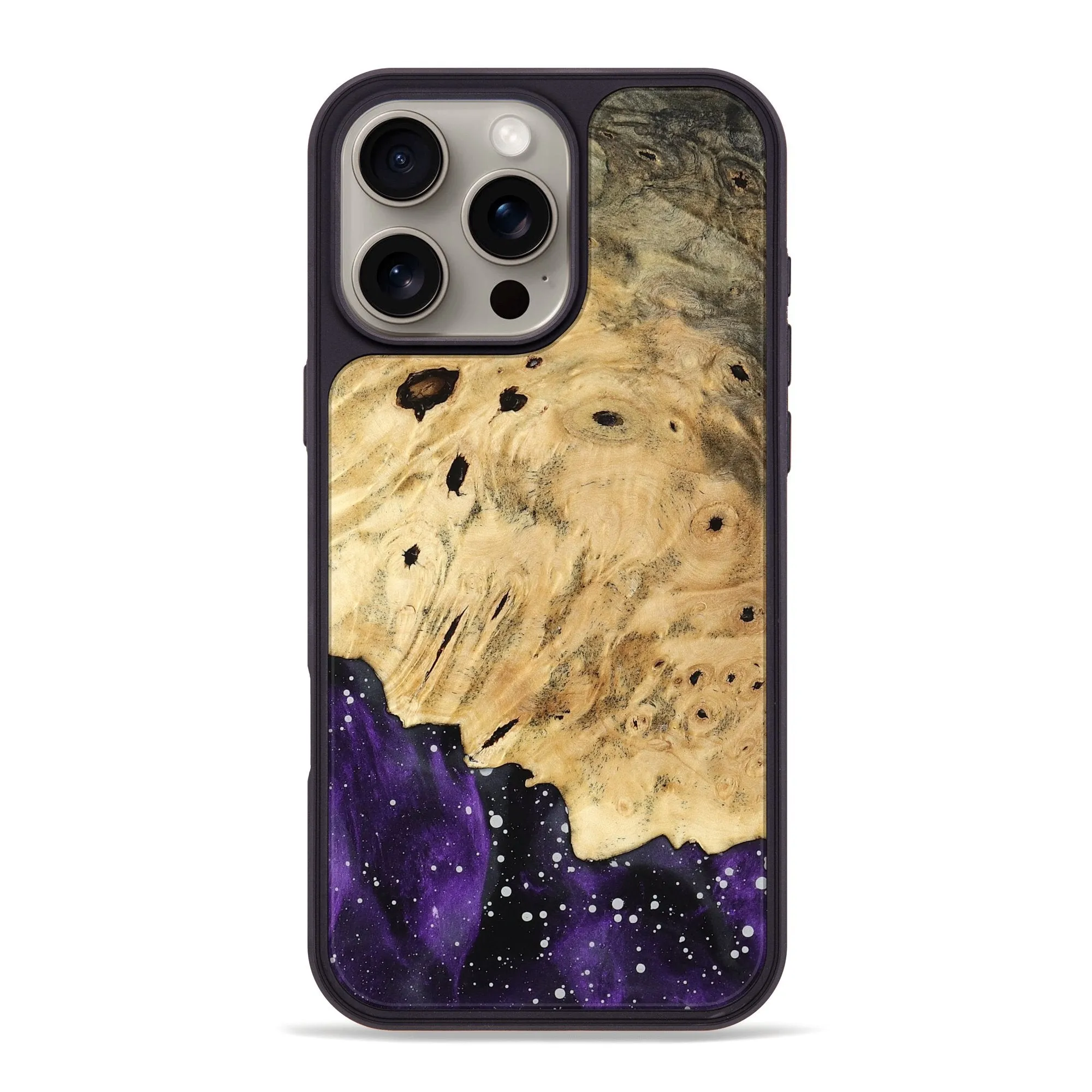 Iphone 16 Pro Max Wood Phone Case - Yadiel (Cosmos, 778924) Scratch Proof Glass Anti Scratch Coating