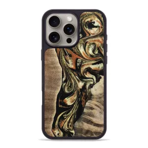 Iphone 16 Pro Max Wood Phone Case - Tanner (Black & White, 780135) Bubble Free Bubble Resistant Film