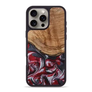 Protective Cover Reinforced Corners Iphone 16 Pro Max Wood Phone Case - Boden (Red, 775500)