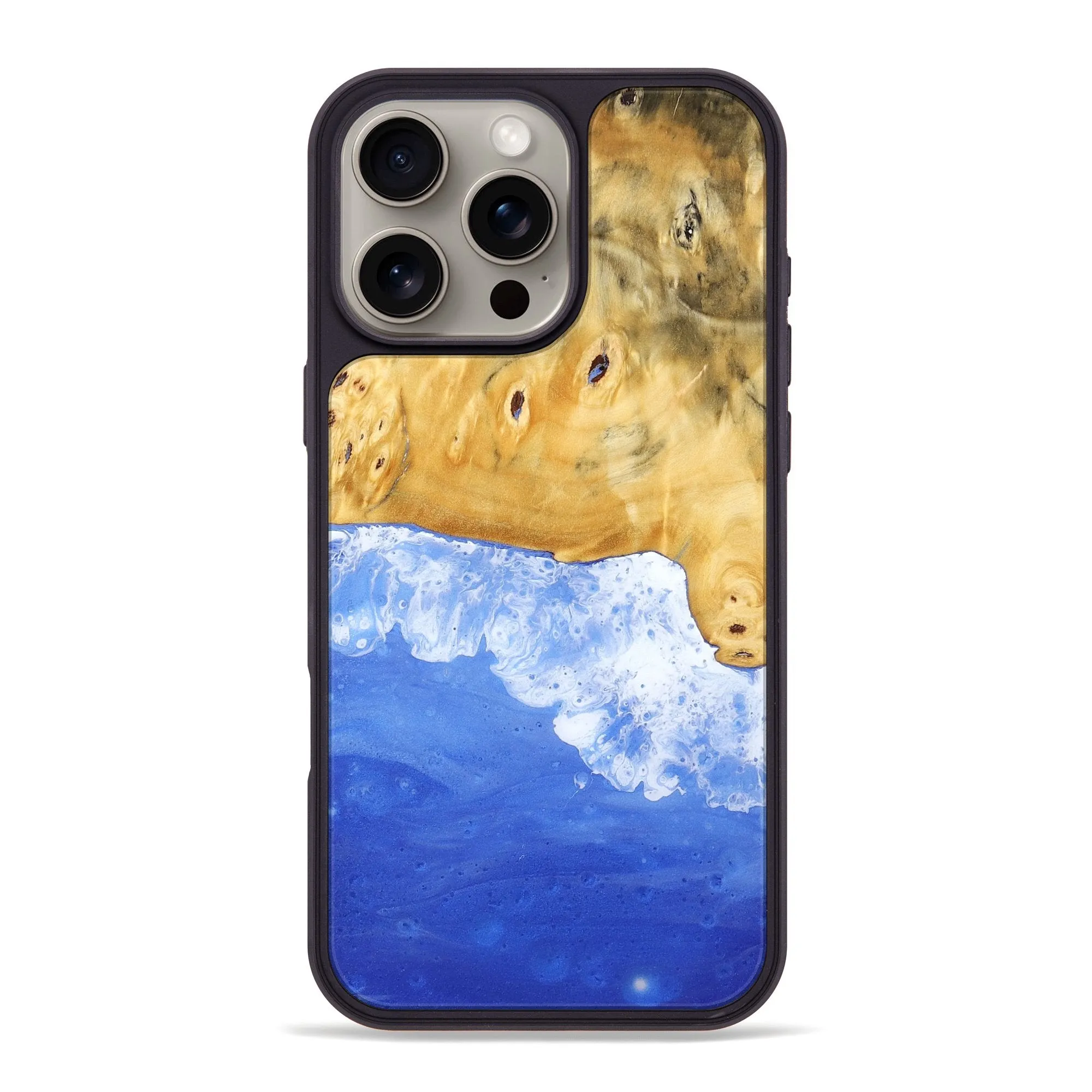 Iphone 16 Pro Max Wood Phone Case - Ermias (Coastal, 776176) Grip Friendly