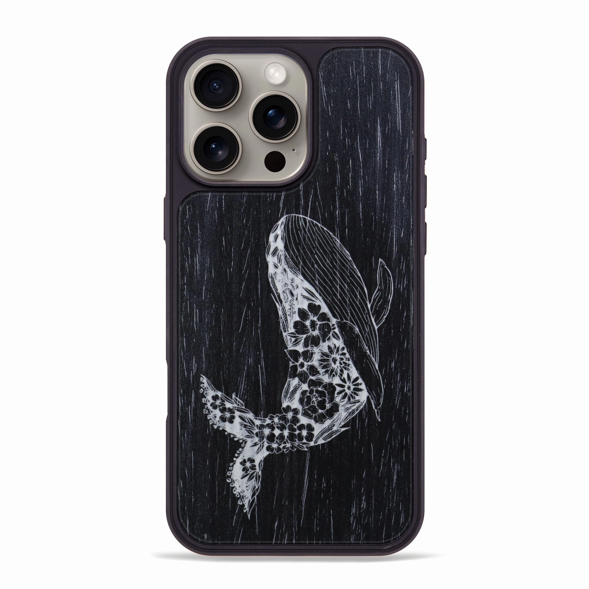 Iphone 16 Pro Max Wood Phone Case - Growth - Ebony (Curated) Anti Yellowing