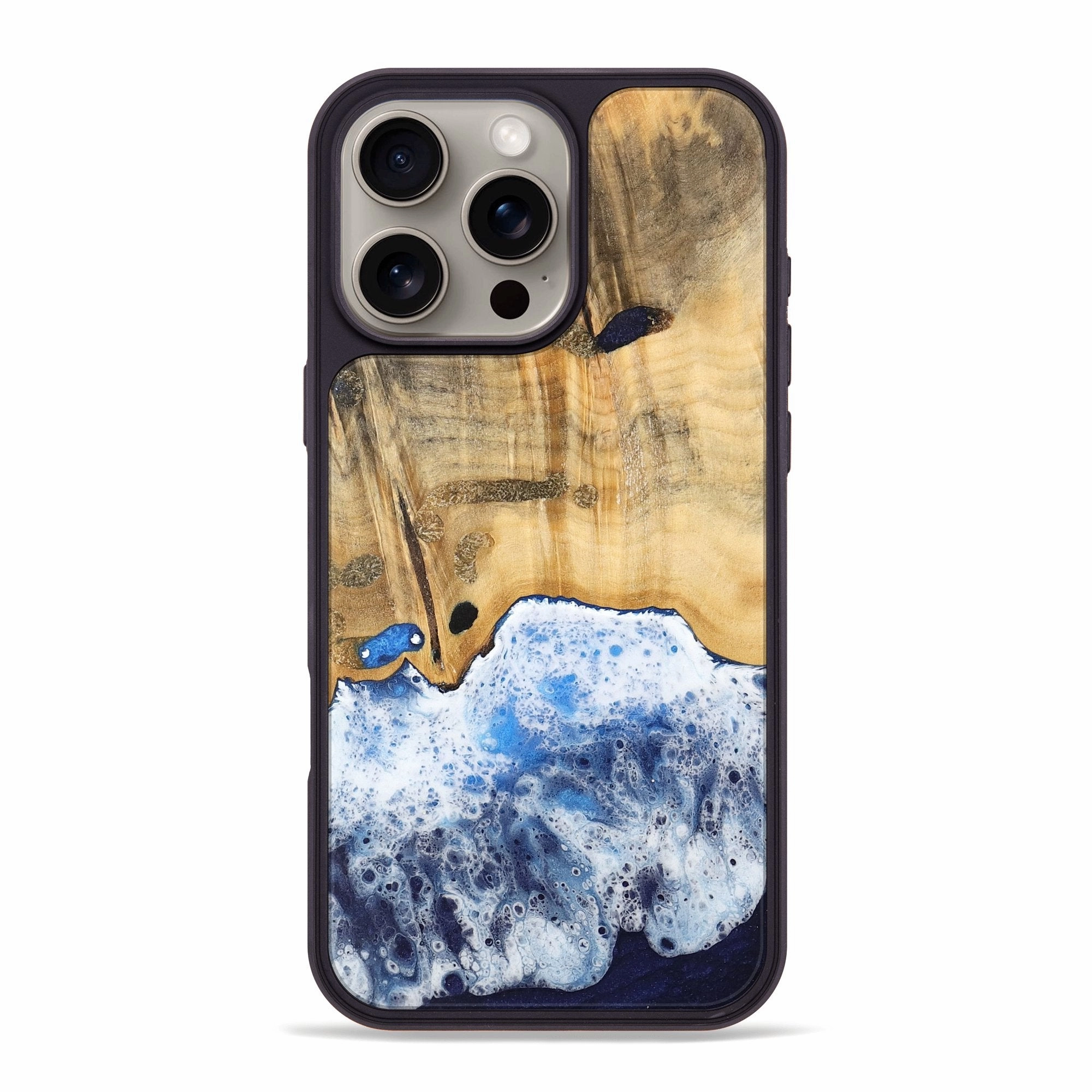 Crystal Clear Fingerprint Repellent Iphone 16 Pro Max Wood Phone Case - Thom (Coastal, 740718)