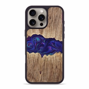 Iphone 16 Pro Max Wood Phone Case - Gaston (Purple, 767907) Protective Film