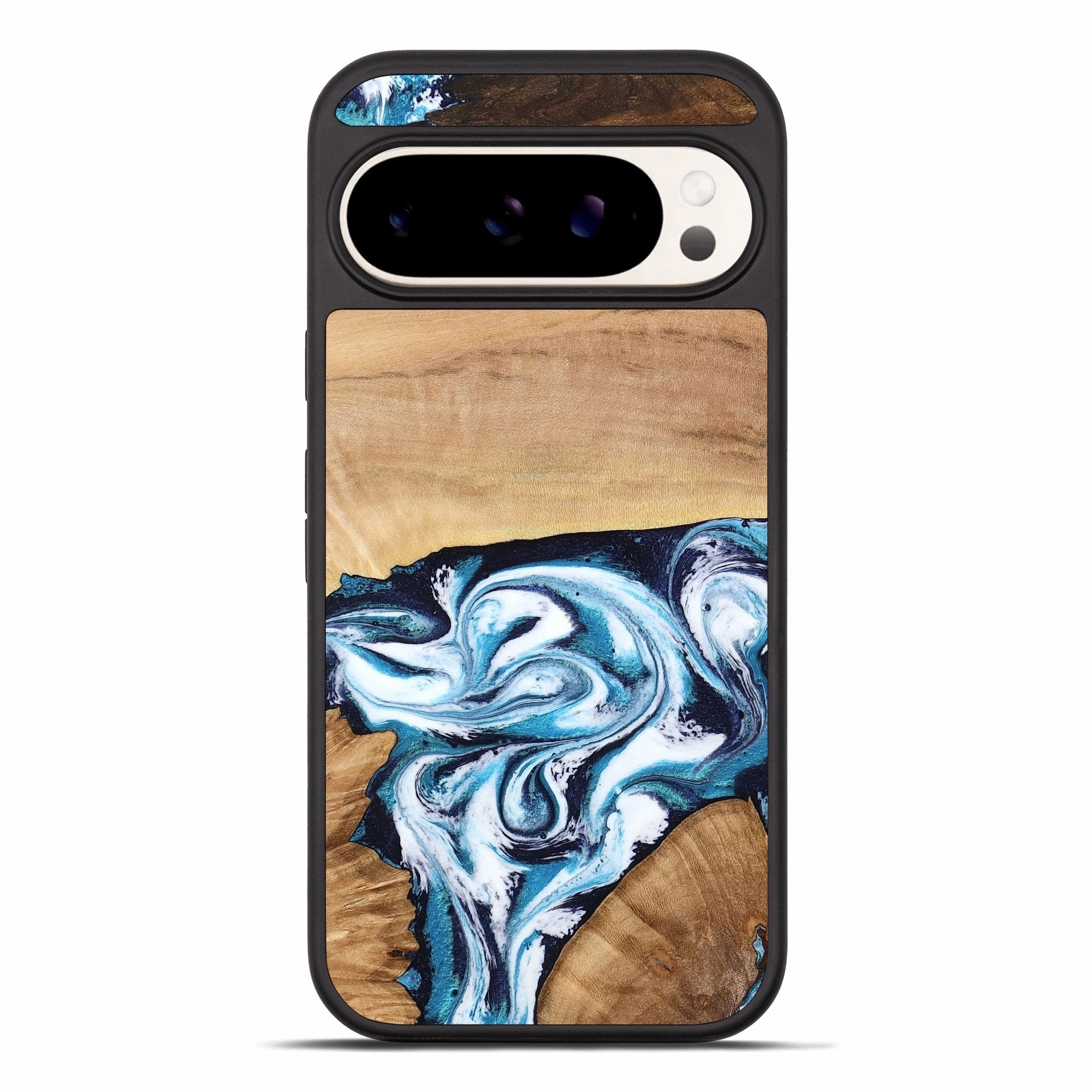 Pixel 10 Pro Xl Wood Phone Case - Jaylynn (Blue, 762957) Ultra Clear