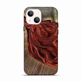 Anti Spy Grip Friendly Iphone 13 Wood Live Edge Phone Case - Clair (Red, 778079)