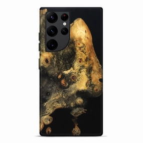 Soft Edge Anti Finger Smudge Film Galaxy S22 Ultra Wood Live Edge Phone Case - Patrica (Wood Burl, 781242)