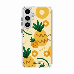 Case Friendly Glass Galaxy S23 Halo Magsafe Cute Phone Case - Pineapple