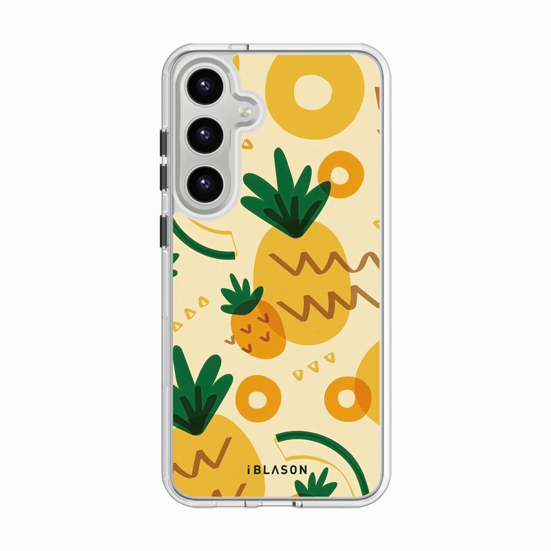 Case Friendly Glass Galaxy S23 Halo Magsafe Cute Phone Case - Pineapple