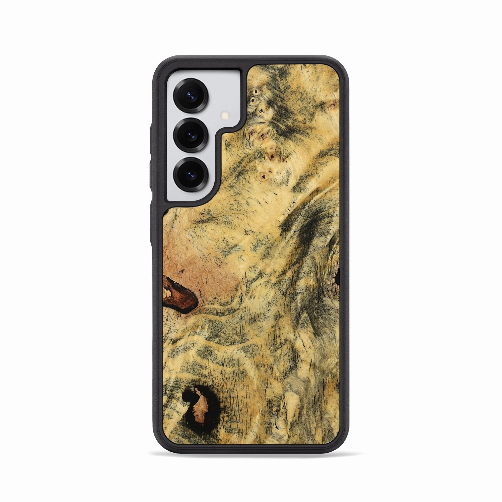 Galaxy S25 Wood Phone Case - Crew (Wood Burl, 779321) Anti Finger Streak Anti Shock Film
