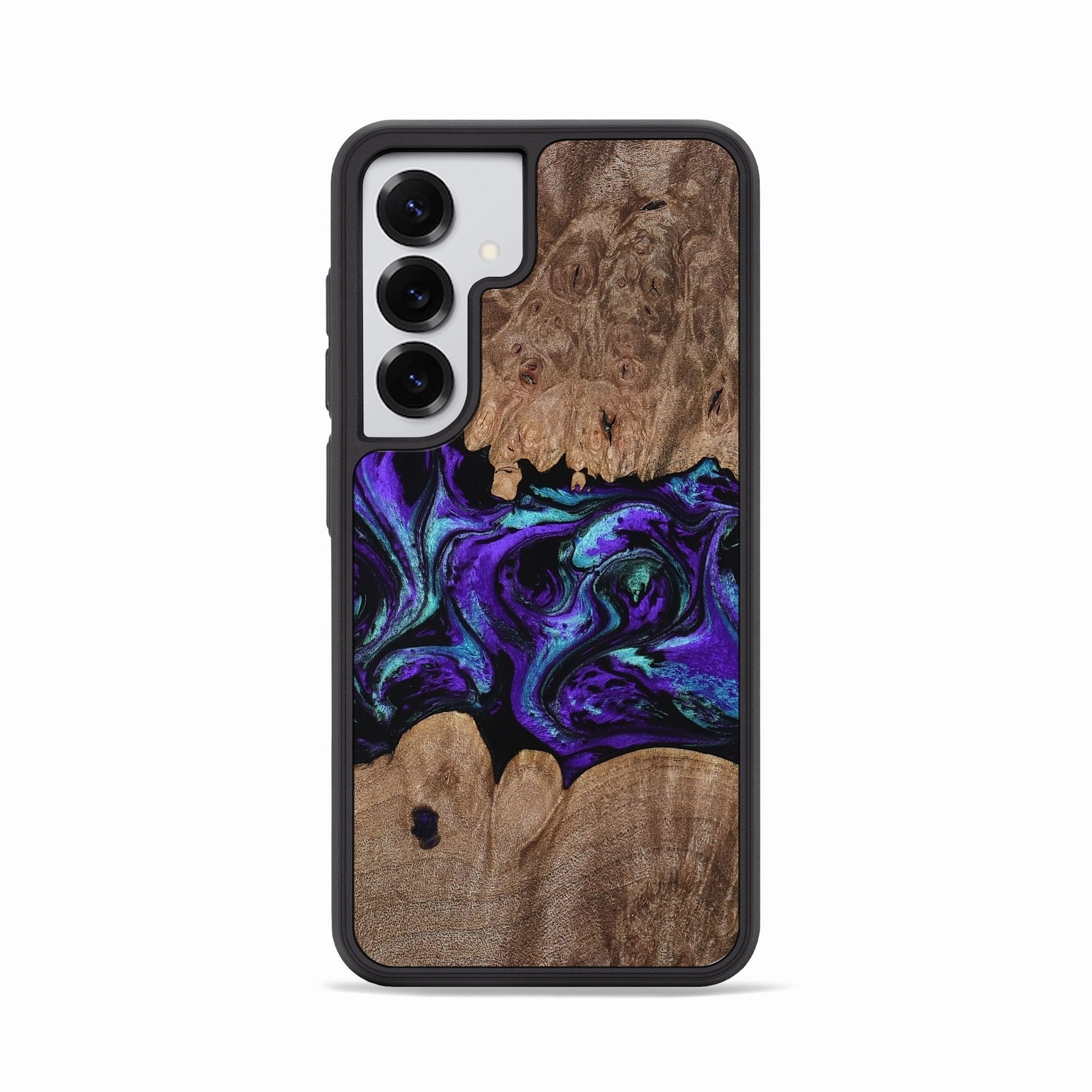 Self Healing High Transparency Galaxy S25 Wood Phone Case - Jadon (Purple, 767672)