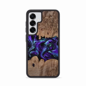 Self Healing High Transparency Galaxy S25 Wood Phone Case - Jadon (Purple, 767672)