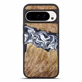 Pixel 10 Pro Xl Wood Phone Case - Torrey (Black & White, 780136) Anti Fog Water Resistant