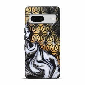 Scratch Resistant Coating Anti Fingerprint Screen Pixel 7 Wood Live Edge Phone Case - Kora (Pattern, 781451)