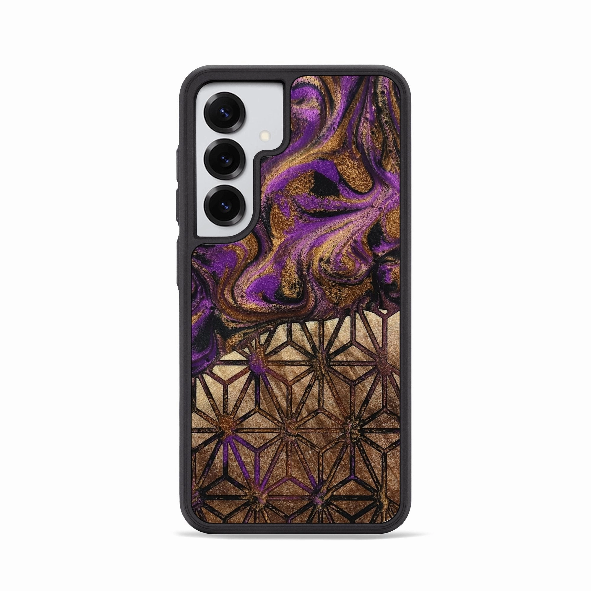 Tempered Screen Protector Galaxy S25 Wood Phone Case - Wm (Pattern, 778209)
