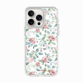 Crystal Clear Iphone 15 Pro Max Halo Magsafe Cute Phone Case - Garden Party