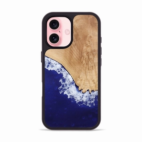 Iphone 16 Wood Phone Case - Carlos (Coastal, 777417) Anti Yellowing Film