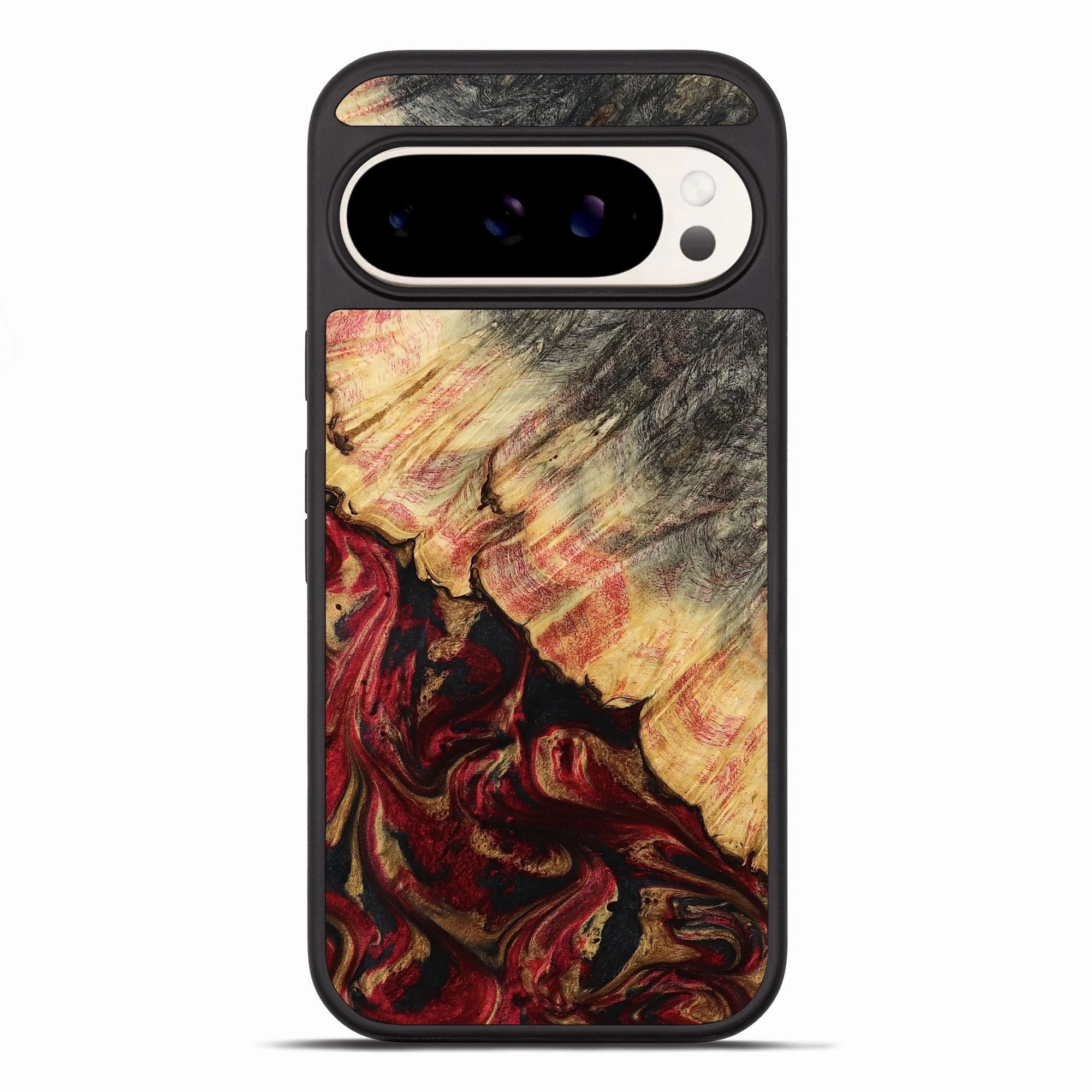 Pixel 10 Pro Xl Wood Phone Case - Solana (Red, 780158) Case Friendly