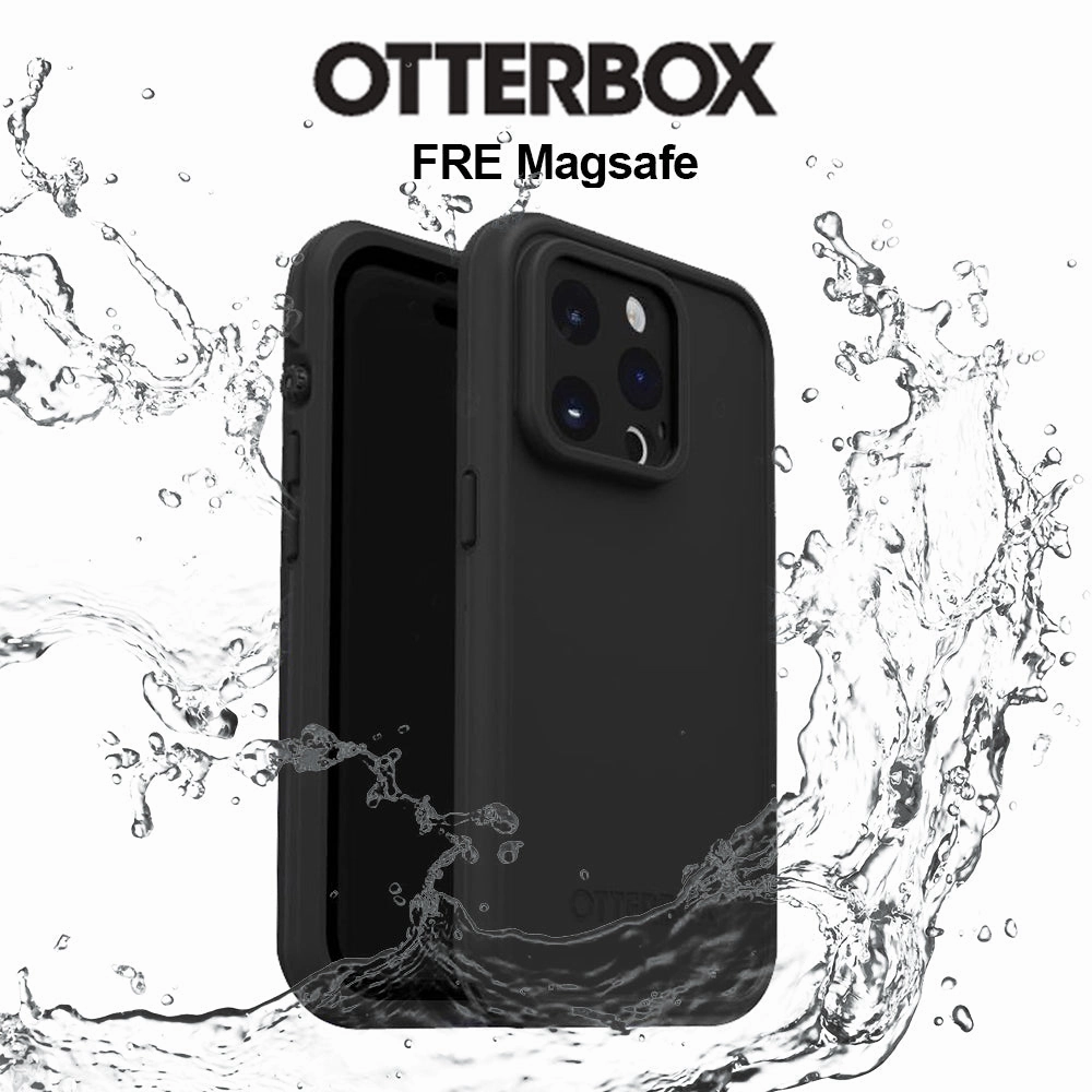 Easy Apply Fingerprint Resistant Screen Otterbox Case For Iphone 15 Pro Fre Case Compatible With Magsafe Black