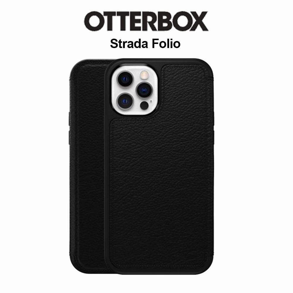 Protective Screen Otterbox Case For Iphone 15 Strada Folio Compatible With Magsafe Case Shadow Black