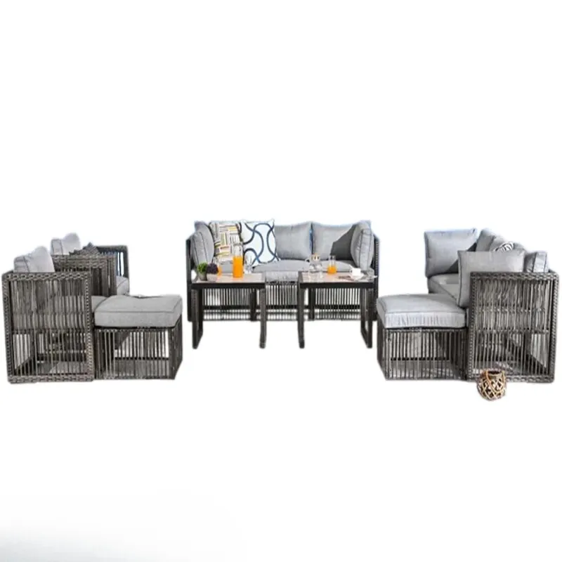 Outdoor Corner Seating Set for 10 People from Miden Home OS-279-W