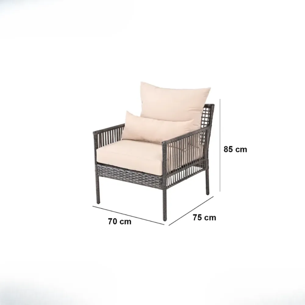 Outdoor Corner Seating Set for 10 People from Miden Home OS-280-W