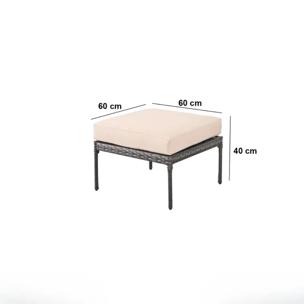 Outdoor Corner Seating Set for 10 People from Miden Home OS-280-W