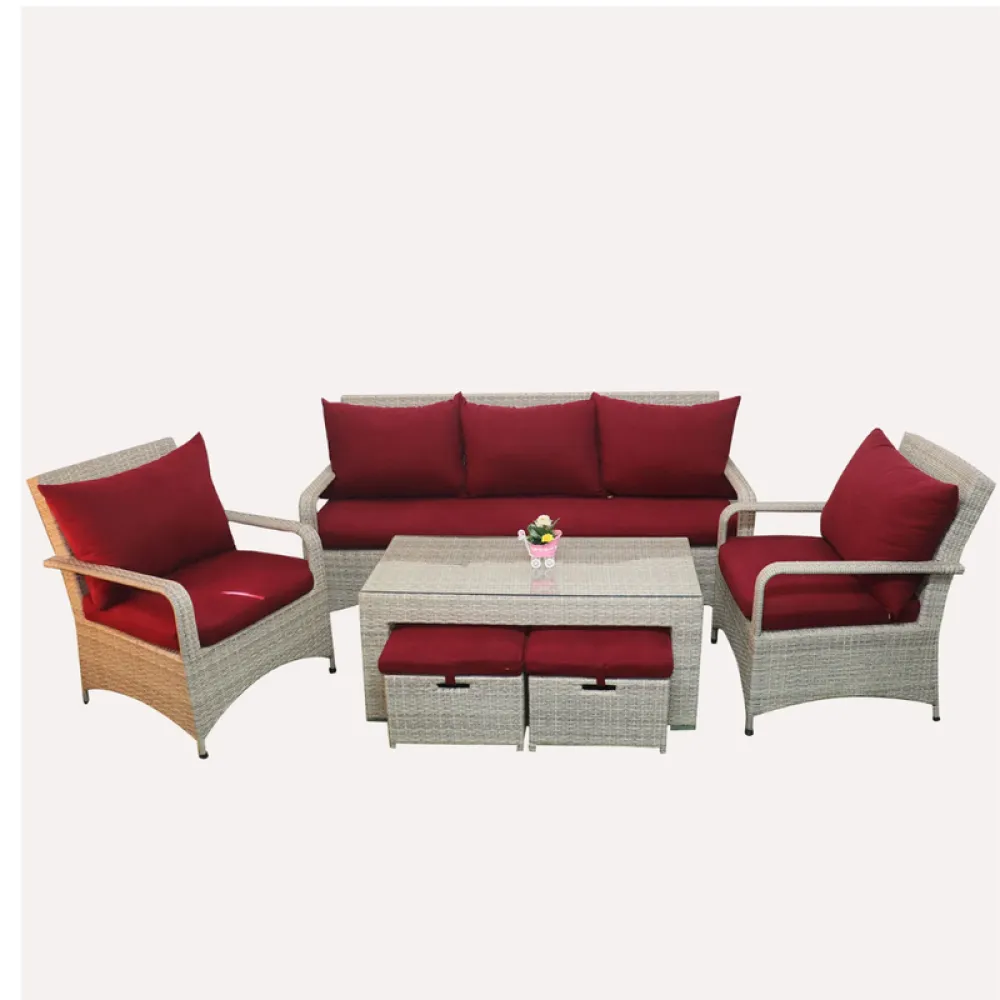Outdoor Corner Seating Set for 10 People from Miden Home OS-Rt-171-W