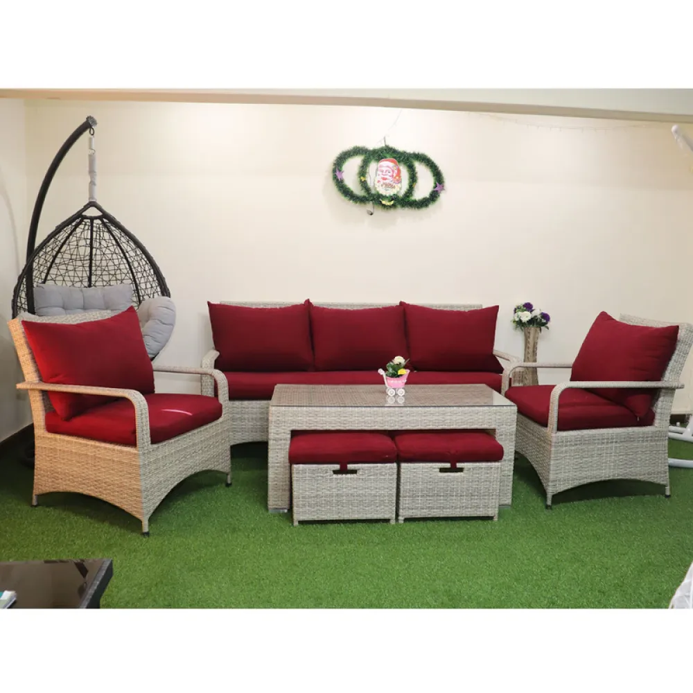 Outdoor Corner Seating Set for 10 People from Miden Home OS-Rt-171-W